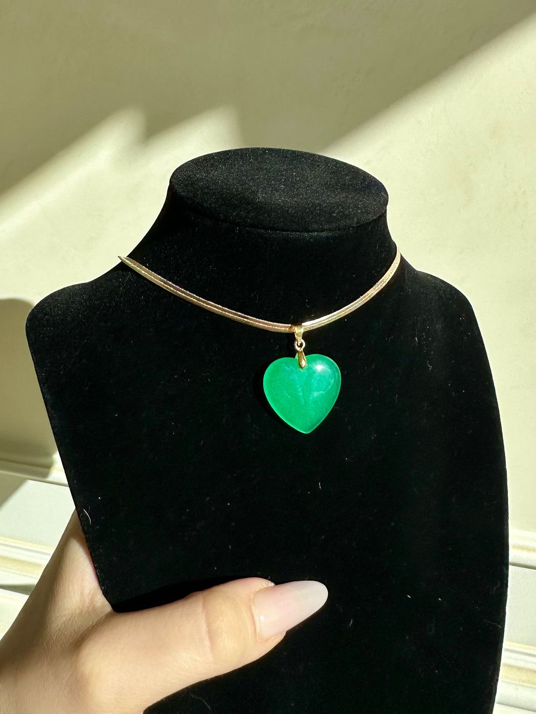 The Jade Heart Necklace