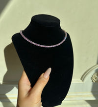 Load image into Gallery viewer, The Pink Tennis Necklace
