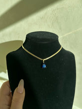 Load image into Gallery viewer, The Gold Sapphire Necklace
